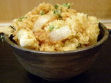 かきあげ天丼 サイドビュー