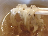 冷やしトマトの和えつけ麺 麺のアップ