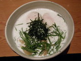 冷やし軍鶏白湯麺 〜梅風味〜 900円