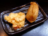 かしわ天 100円 + いなり寿司 150円