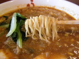 うま馬担々麺 麺のアップ