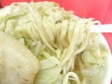 ラーメン 野菜ニンニク 麺のアップ