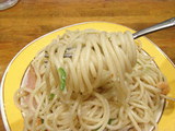 イタリアン 麺のアップ