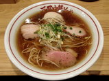 鯵・中華そば 700円 + 味付玉子 100円