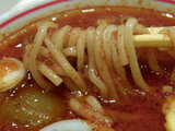 冷しインドラーメン 麺のアップ