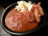 完熟トマトと海老フライのカレー 500円