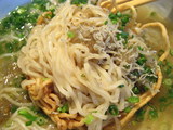 いわしの楽しいらーめん 和えそば部分のアップ