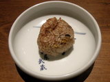 15種類のきのこそば(トリュフ添え) 焼きおにぎり