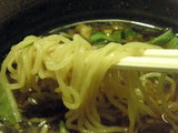 限定 冷やしつけ麺 麺のアップ