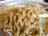 油そば 麺のアップ