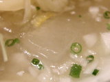 冷し柚塩鶏らーめん 氷のアップ