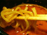 坦々つけ麺 麺のアップ