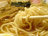 中華そば 麺のアップ