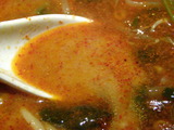 激辛森本らー麺Lv.3 スープのアップ