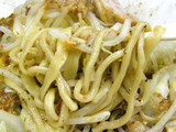 まぜそば 麺のアップ