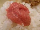 明太子はライスです(笑)。
