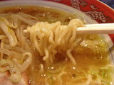 味噌ラーメン 麺のアップ