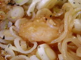 太陽の酸辣トマト麺 エビのアップ