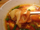 鬼豆腐 麺をつけ汁に