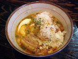 かりーつけ汁にライス投入