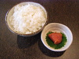 明太子とごはん