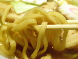 カレーラーメン 麺のアップ