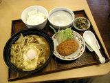 鍋焼きカレーうどん定食