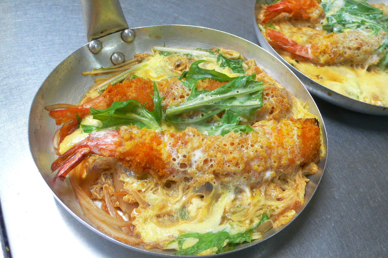 エビフライ卵とじ 夕べの晩ごはん / 会津若松ブログ