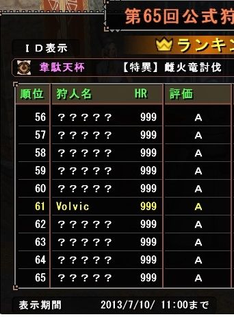 韋駄天順位