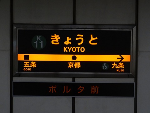 京都市営地下鉄京都駅にて : レール＆KQ倶楽部