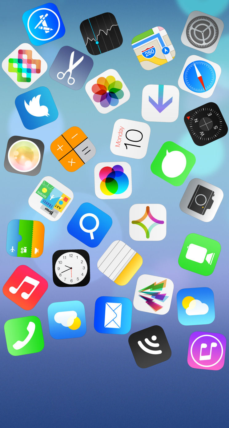 Ios7 壁紙 Iphone5s 5c Wallpaper ちらばったios7 Ios7 壁紙 744 1392 壁紙サイズが変わる Ios7 Iphone5 Naver まとめ