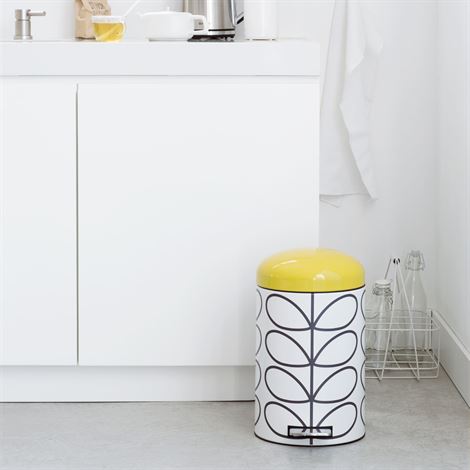 Retro Orla Kiely pedal bin Silent