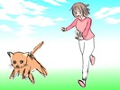 夢占い猫ラフ