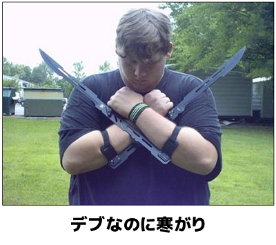 デブ寒がり