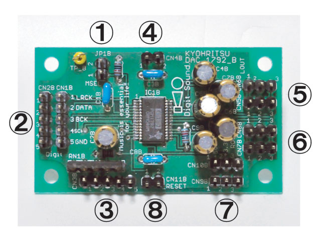 24bit 192kHz DAコンバータ独立実験基板(DAC_1792_B)/デジット 24bit 192kHz DAコンバータ独立実験基板(DAC_1792_B)/デジット