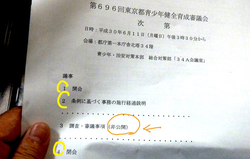 都庁18n6g11n戦少年健全育成審議会