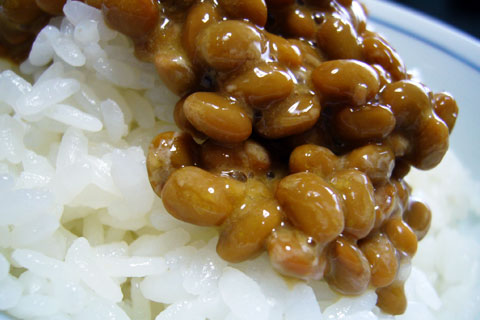 金山納豆とご飯