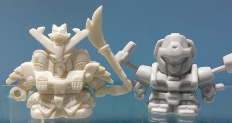 後編 ガシャポン戦士 SDメカ・ロボケシ リビルド1 レビュー 台紙 ガン