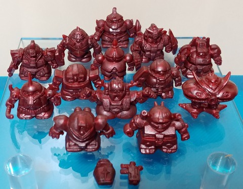 SDガンダム ガン消しのメタリックレッドの収集状況 レアカラー マーク1