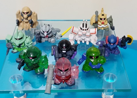 【台紙付き】ガシャポン SDガンダムフルカラーステージ51 ザクスペシャル 台紙付き】ガシャポン SDガンダムフルカラーステージ51 ザク