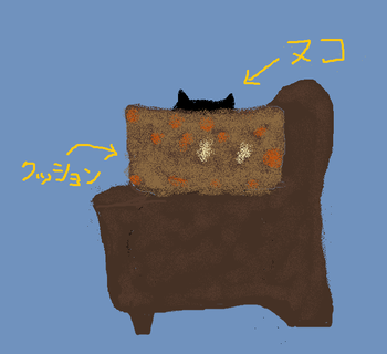 ソファにて