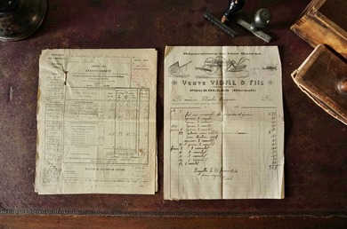 k*i様 ⑲1750~フランス 羊革 公文書 紙もの まとめ 書類 手書き ナポ 96d179b5-s.jpg