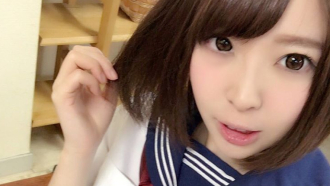 Gカップの巨乳JKをヤリ部屋に放り込んでSEX三昧!