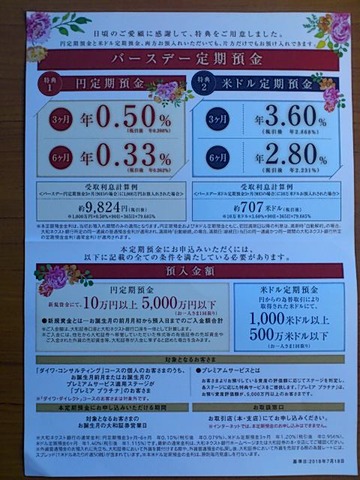 大和バースデー中身2018