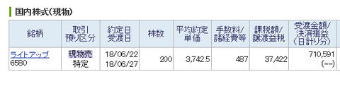 ライトアップ売却