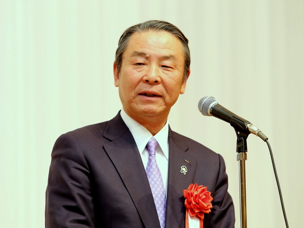 170128公明党新春の集い<加倉井豊邦JA会長の来賓挨拶>