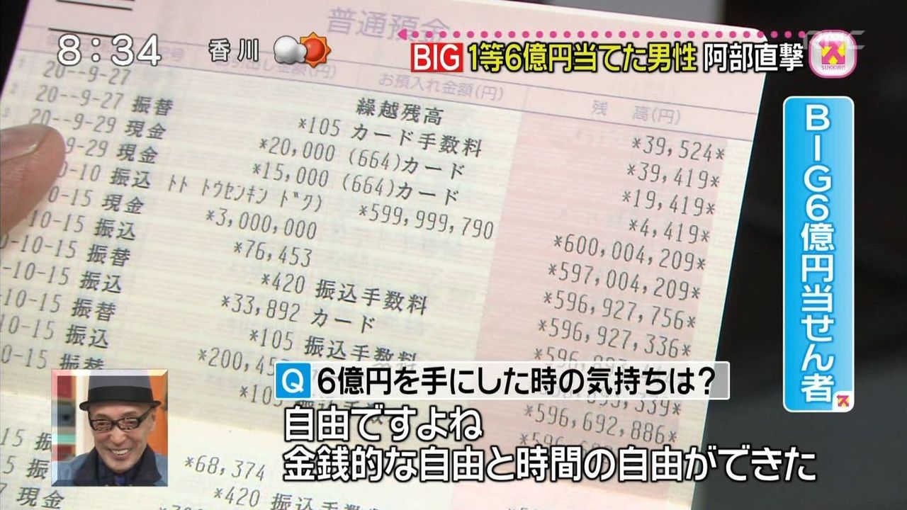 「宝くじ 6億」の画像検索結果