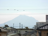 サザンブルー鹿児島から見える桜島