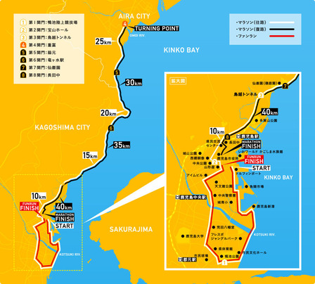 鹿児島マラソン2016コース