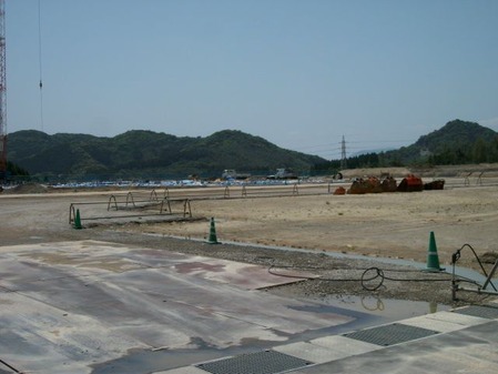 霧島市日本郵便物流施設建設現場